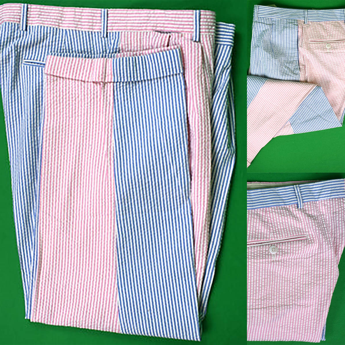 Men'S Formal Wear Big And Tall - Calças Masculinas Confortáveis de Seersucker para