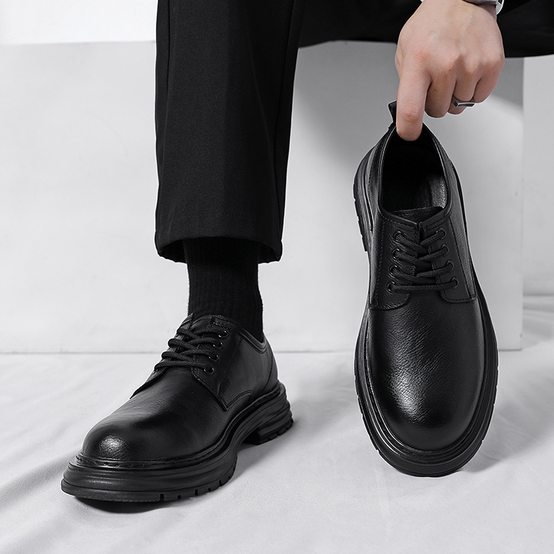Formal Men Daily Wear Footwear - Novos Sapatos Sociais de Couro com