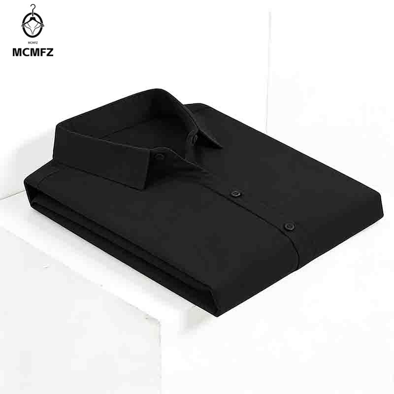 Men Formal Office Wear Shirts - Camisa Masculina de Manga Curta com
