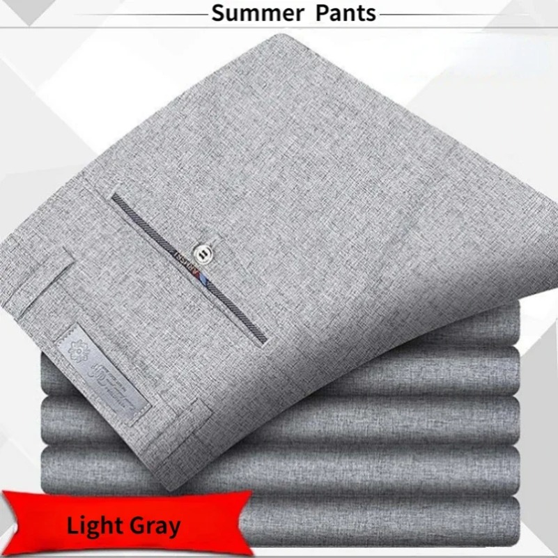 Men'S Formal Wear Accessories - Calças de terno clássico masculino de