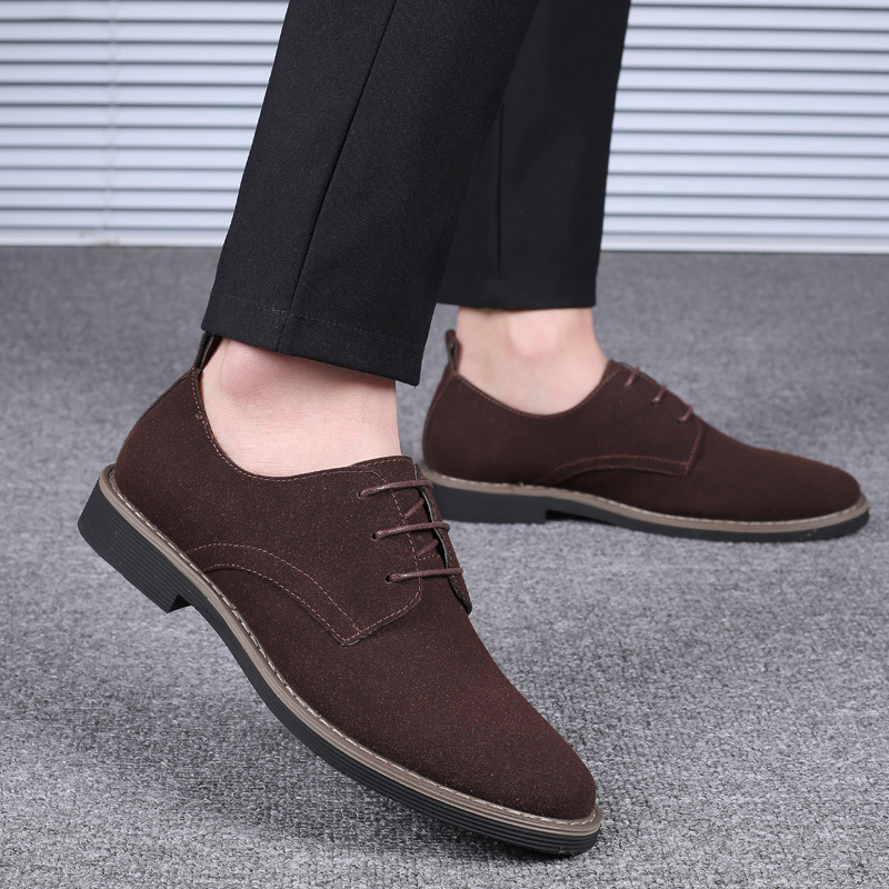 Formal Men Daily Wear Shoes - Sapatos Oxford Masculinos em Couro Suede