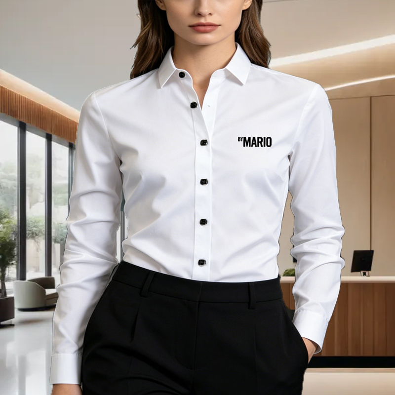 Camisa Casual Slim Fit Unissex - Men Formal Office Wear Shirts avaliação e preço