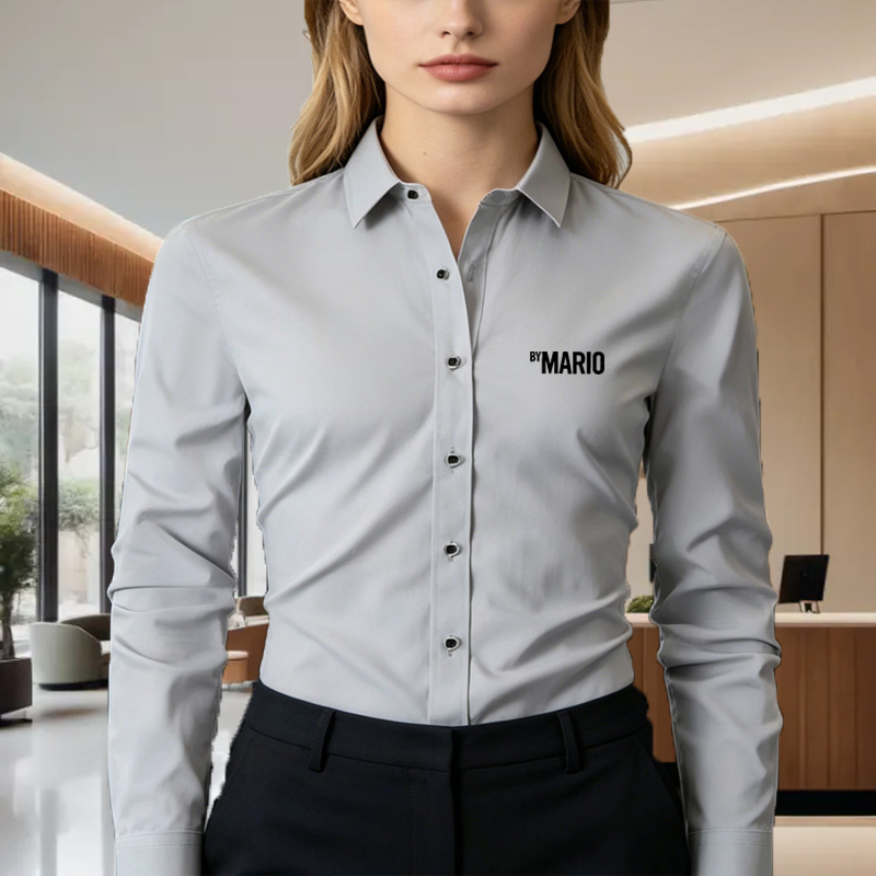 Camisa Casual Slim Fit Unissex - Men Formal Office Wear Shirts avaliação e preço