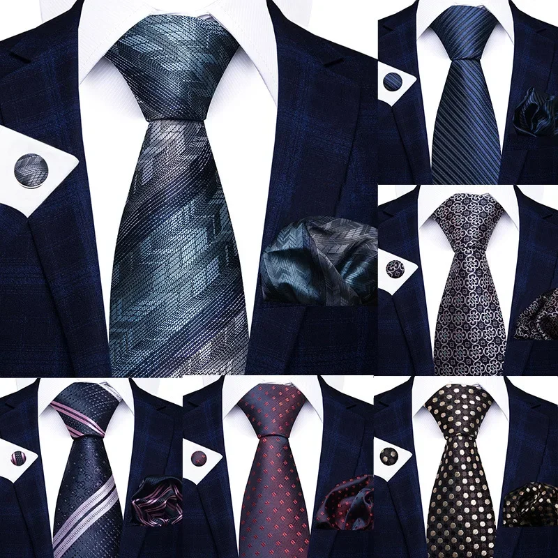 Gravata de seda de poliéster d - Men Formal Wear With Scarf avaliação e preço