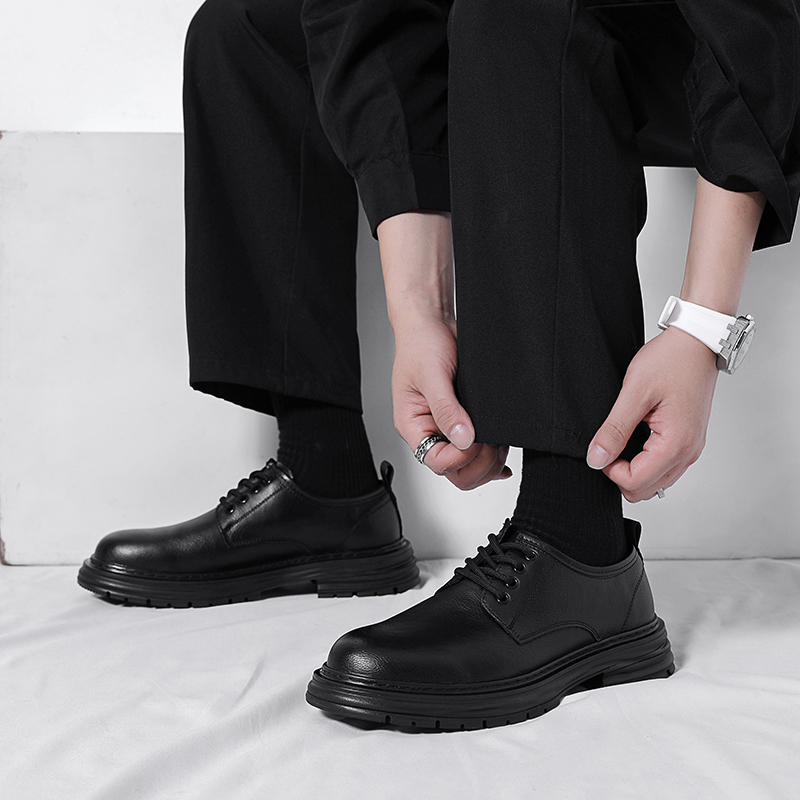 Novos Sapatos Sociais de Couro - Formal Men Daily Wear Footwear avaliação e preço