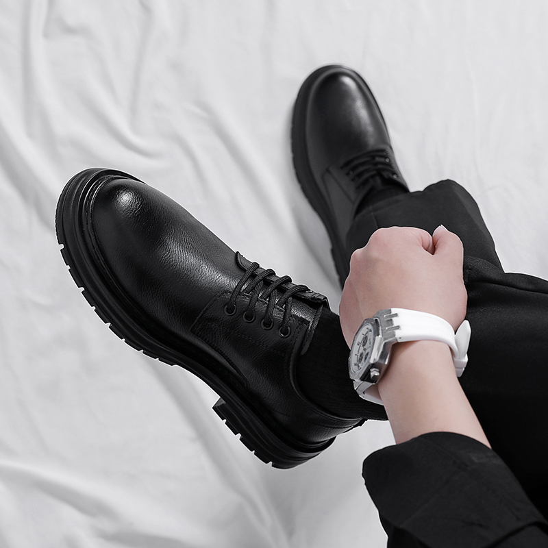 Novos Sapatos Sociais de Couro - Formal Men Daily Wear Footwear avaliação e preço