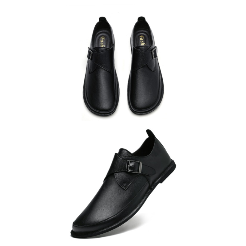 Sapatos masculinos de couro es - Formal Men Daily Wear Shoes avaliação e preço