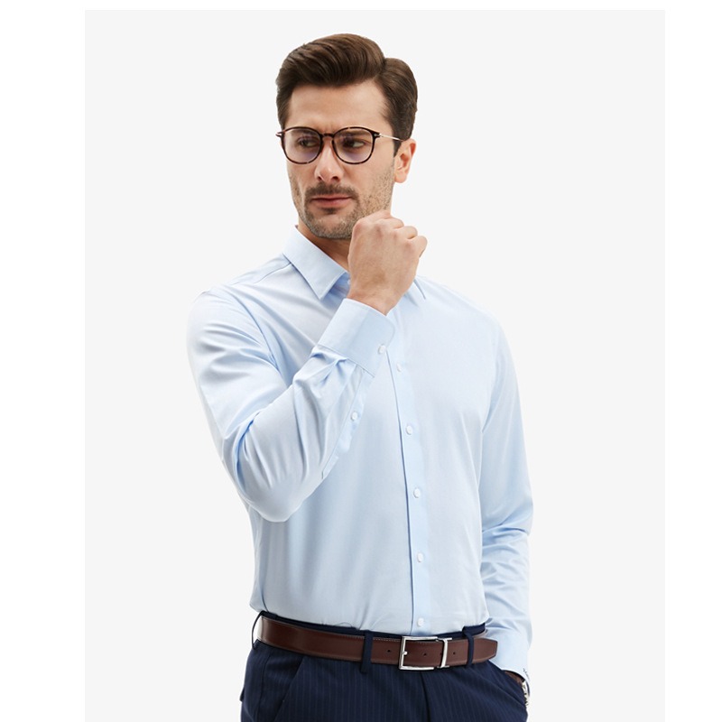 Camisa Social Masculina Branca - Men Formal Office Wear Shirts avaliação e preço