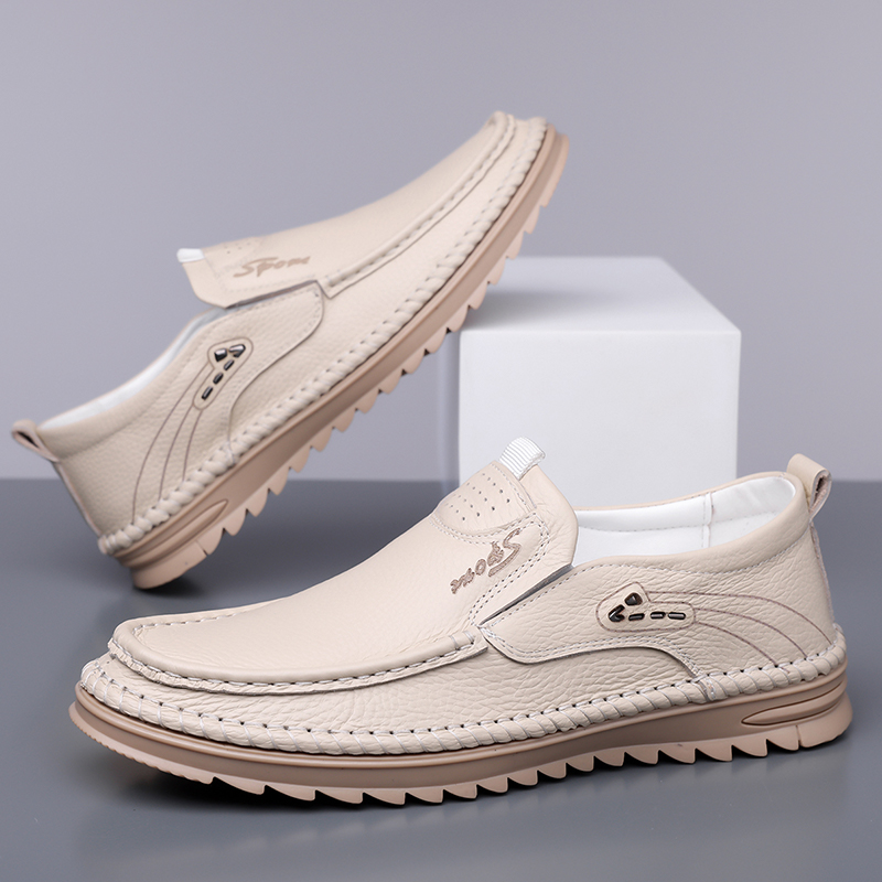 Sapatos de Couro Genuíno de Pr - Formal Men Daily Wear Shoes avaliação e preço