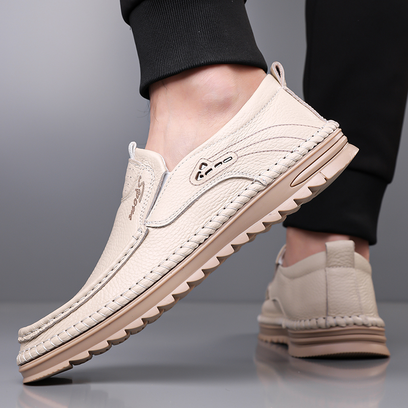 Sapatos de Couro Genuíno de Pr - Formal Men Daily Wear Shoes avaliação e preço