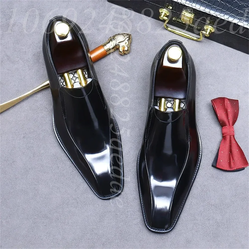 Sapatos Oxford Vintage Feitos  - Formal Men Daily Wear Shoes avaliação e preço