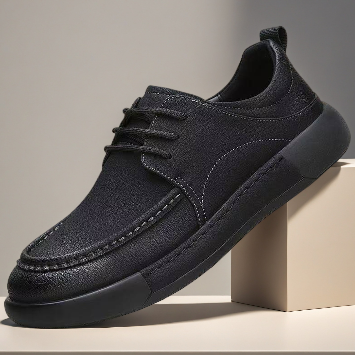 Sapatos masculinos de couro co - Formal Men Daily Wear Shoes avaliação e preço
