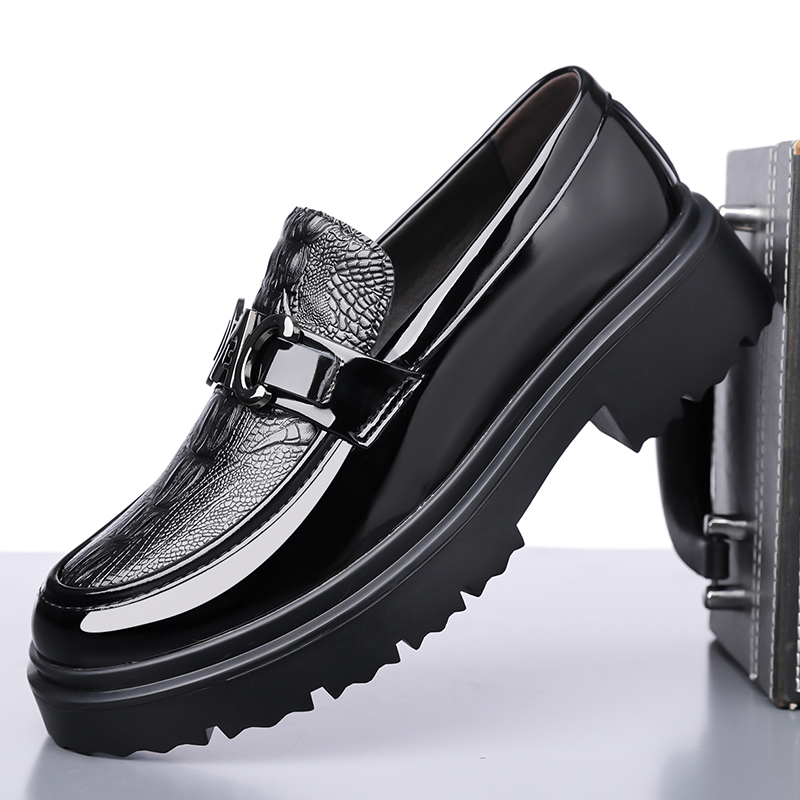 Sapatos de Couro Masculinos Es - Formal Men Daily Wear Footwear avaliação e preço