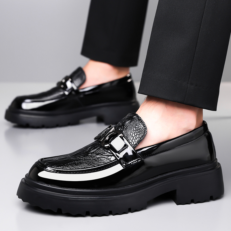 Sapatos de Couro Masculinos Es - Formal Men Daily Wear Footwear avaliação e preço