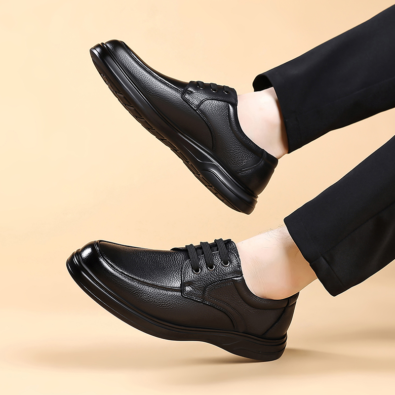 Sapatos Oxford de Couro Mascul - Formal Men Daily Wear Footwear avaliação e preço
