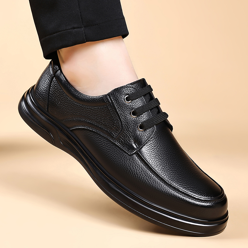 Sapatos Oxford de Couro Mascul - Formal Men Daily Wear Footwear avaliação e preço