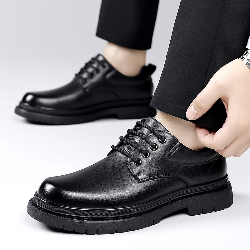 Sapatos de Couro Masculinos de - Formal Men Daily Wear Footwear avaliação e preço