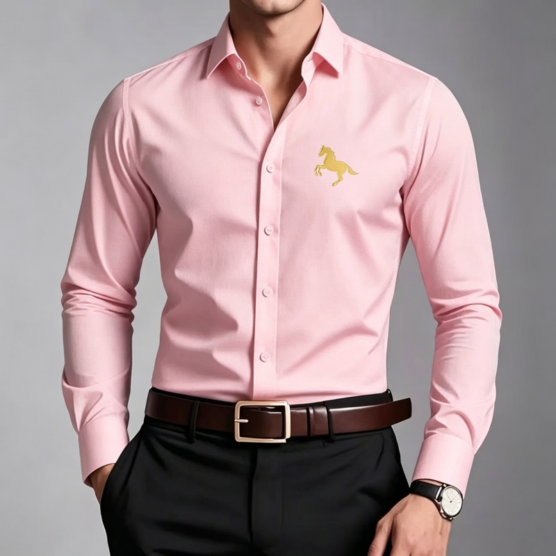 Camisas Masculinas Elegantes c - Men Formal Office Wear Shirts avaliação e preço