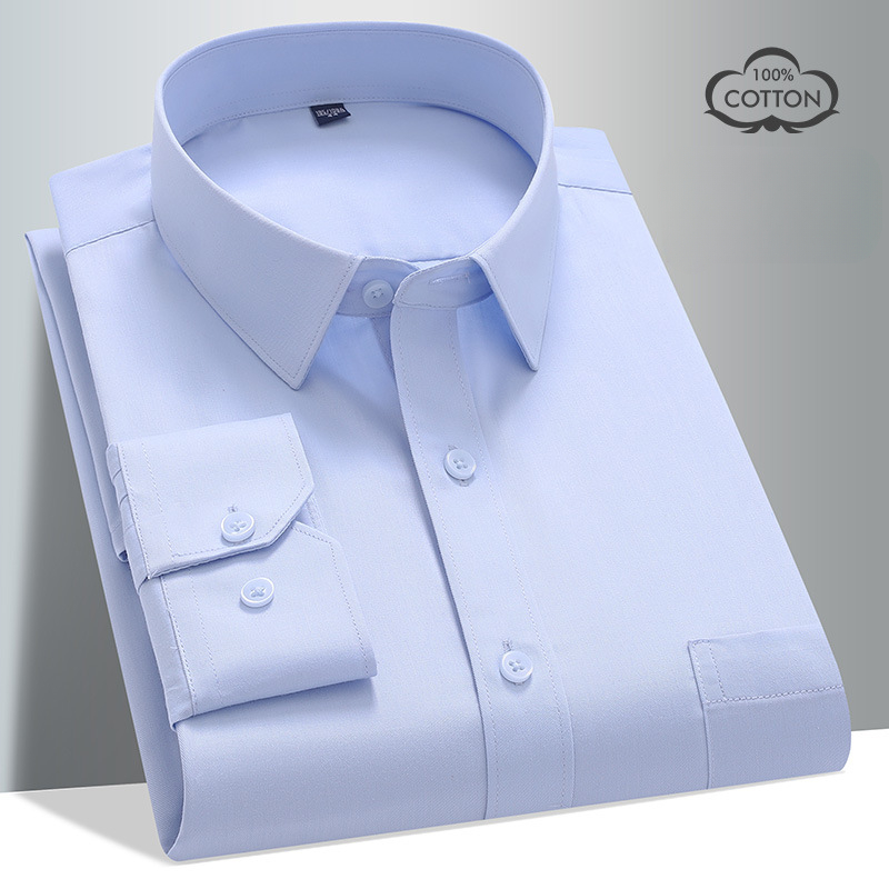 8xl 100 algodão camisa de mang - Men Formal Office Wear Shirts avaliação e preço