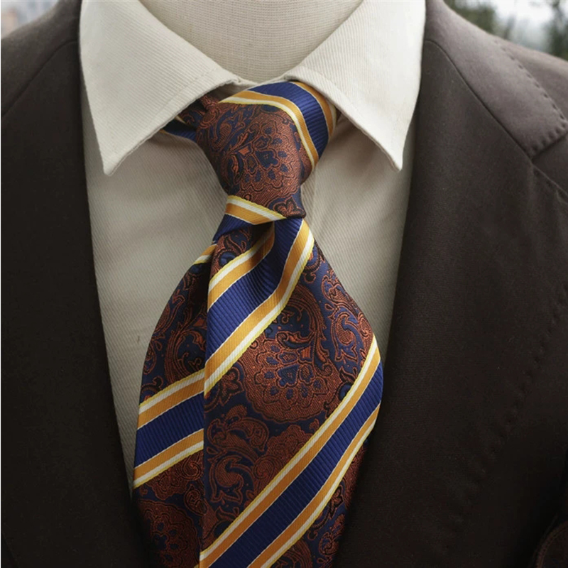 Nova moda marrom marinho grava - Men Formal Wear Brown avaliação e preço
