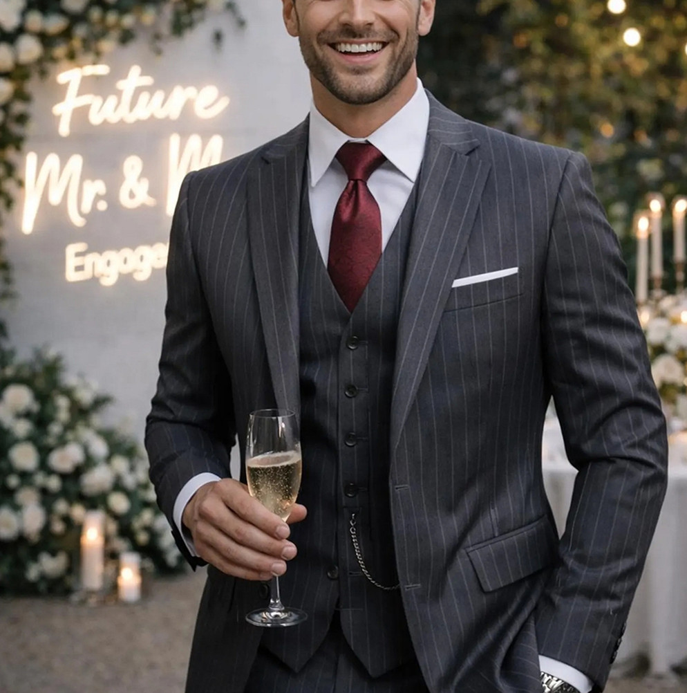 Elegante Terno de Casamento em - Men'S Formal Wear For Engagement avaliação e preço