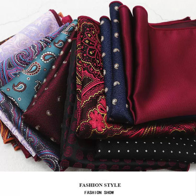 Clássico pasiley bolso quadrad - Men'S Formal Wear Accessories avaliação e preço