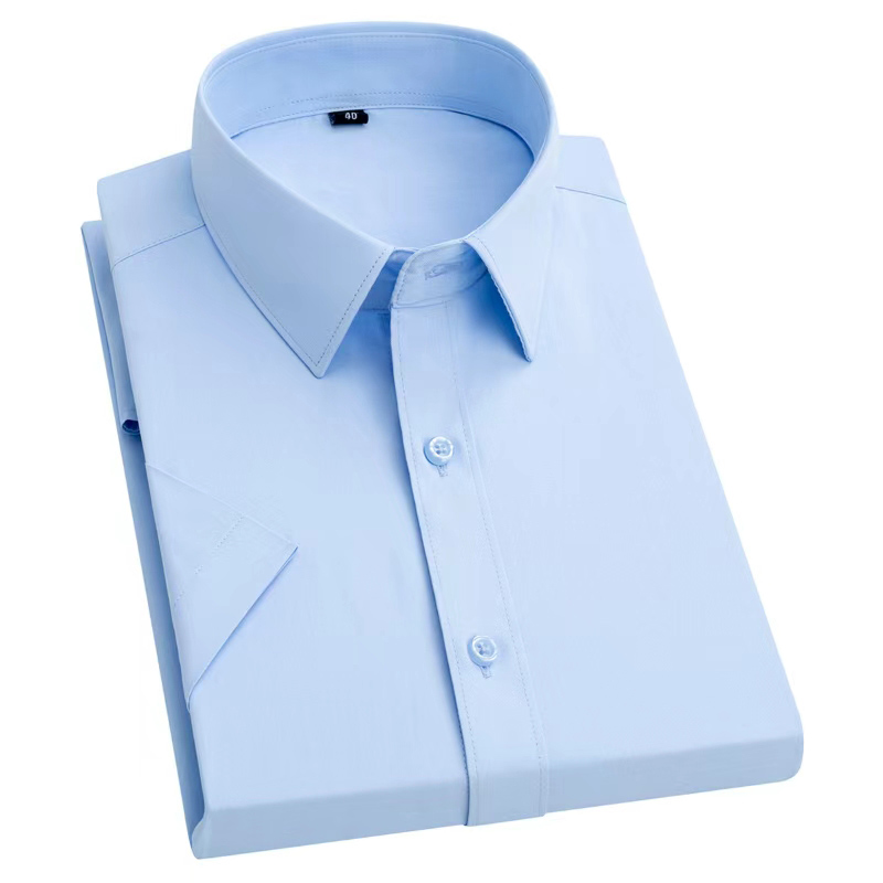 Nova Camisa Masculina Slim Fit - Men Formal Office Wear Shirts avaliação e preço