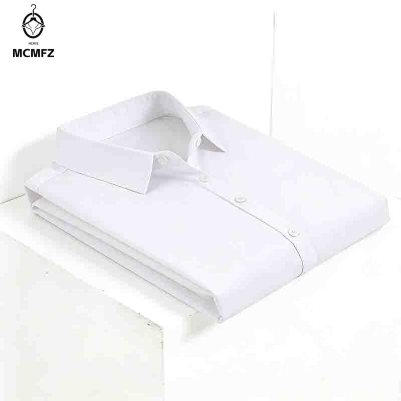 Camisa Masculina de Manga Curt - Men Formal Office Wear Shirts avaliação e preço