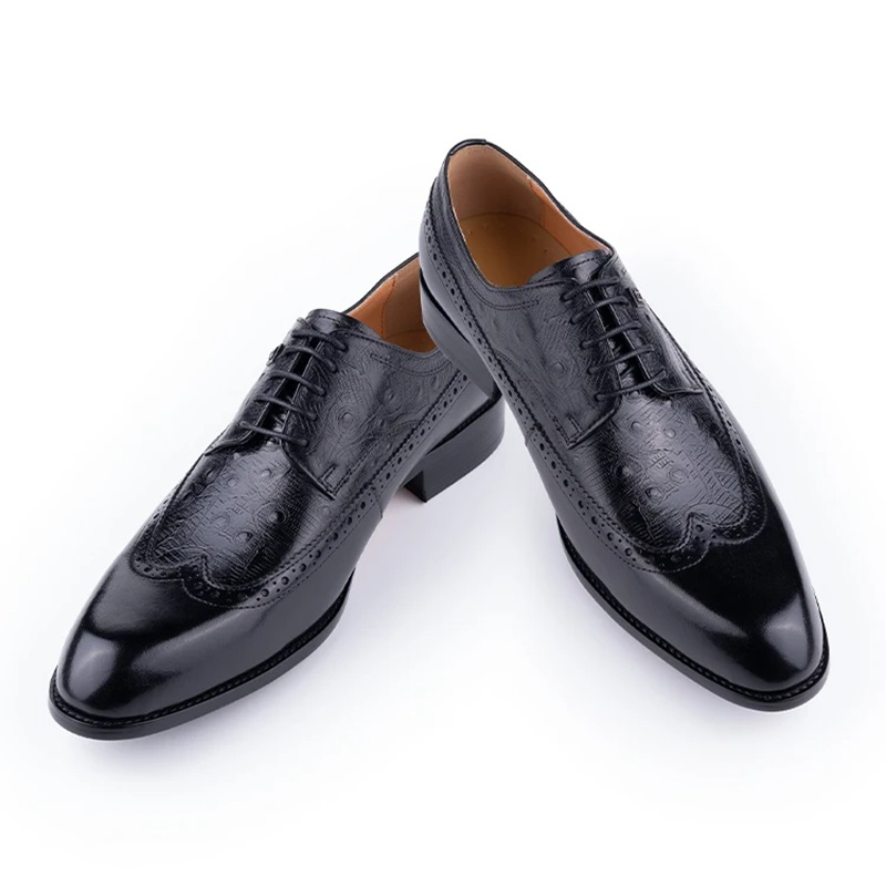Sapatos masculinos de couro de - Formal Men Daily Wear Footwear avaliação e preço