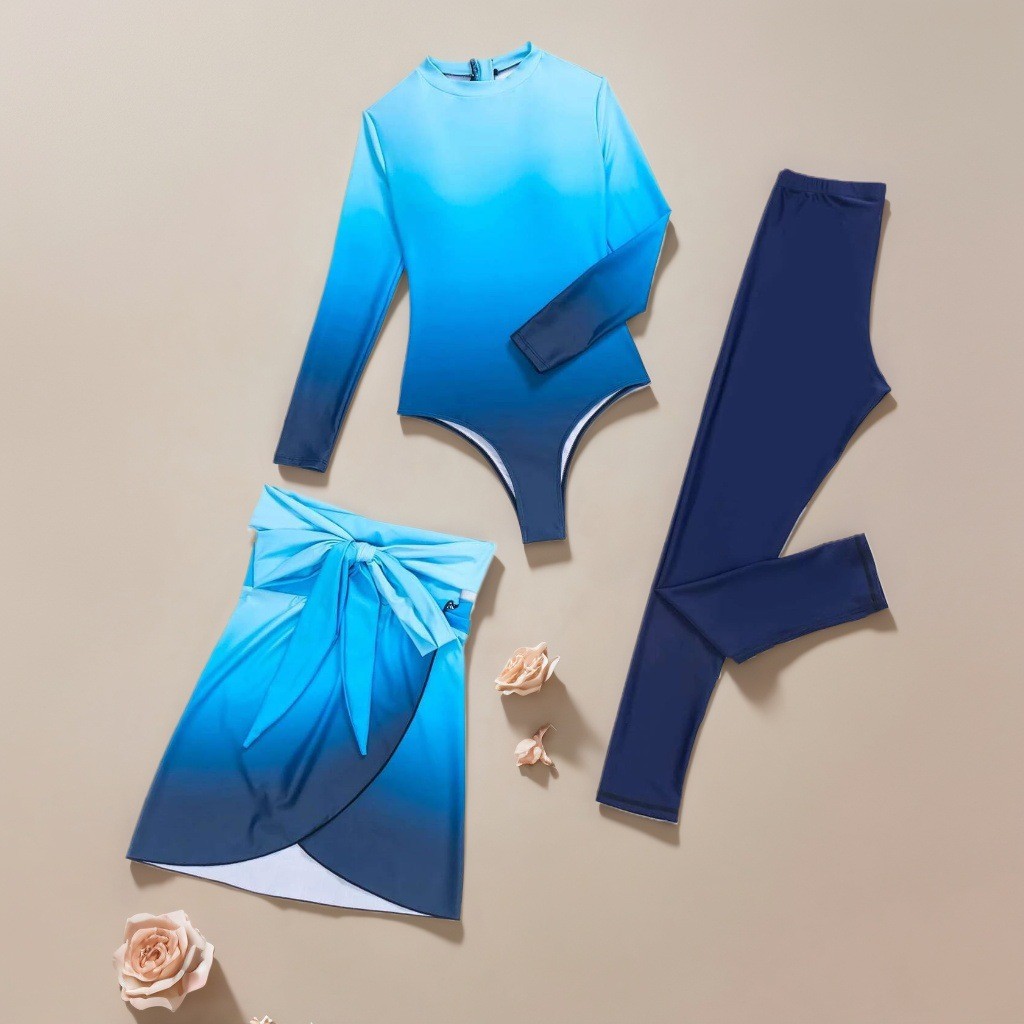 Maiô Azul de Manga Comprida co - Slim Fit Suit Set avaliação e preço