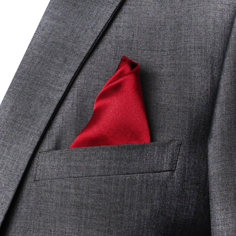 22cm cor sólida bolso squre pa - Men'S Formal Wear Accessories avaliação e preço