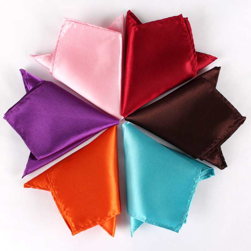 22cm cor sólida bolso squre pa - Men'S Formal Wear Accessories avaliação e preço