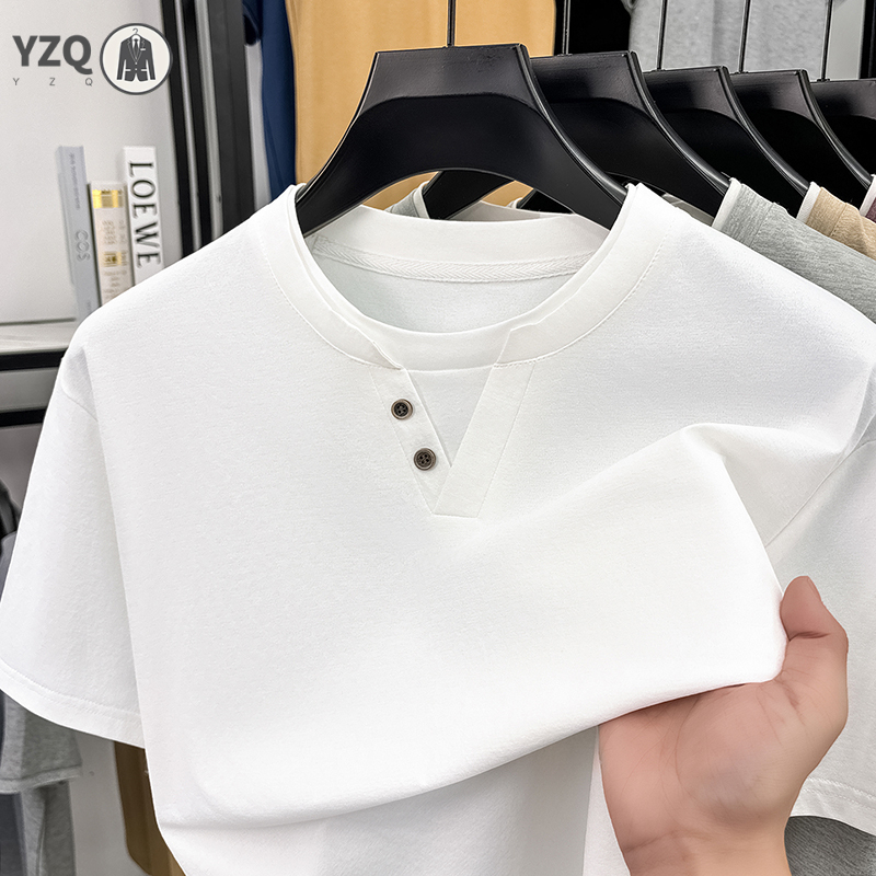 Camiseta masculina de manga cu - Slim Fit Suit Set avaliação e preço