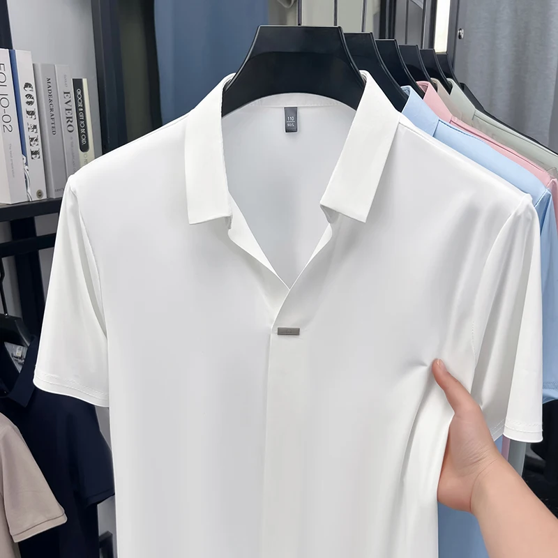 Camisa social masculina de man - Men Formal Office Wear Shirts avaliação e preço