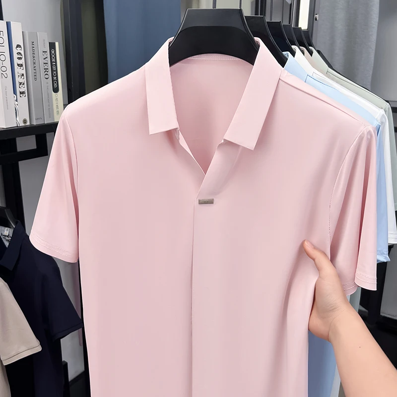 Camisa social masculina de man - Men Formal Office Wear Shirts avaliação e preço