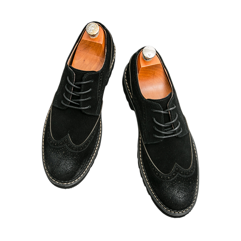 Sapatos masculinos de camurça  - Formal Men Daily Wear Shoes avaliação e preço